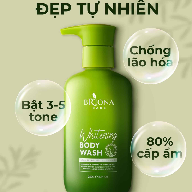 Kem Ủ Trắng Dưỡng Ẩm Toàn Thân Briona| WHITENING BODY WASH | M.E.R COMPANY LIMITED